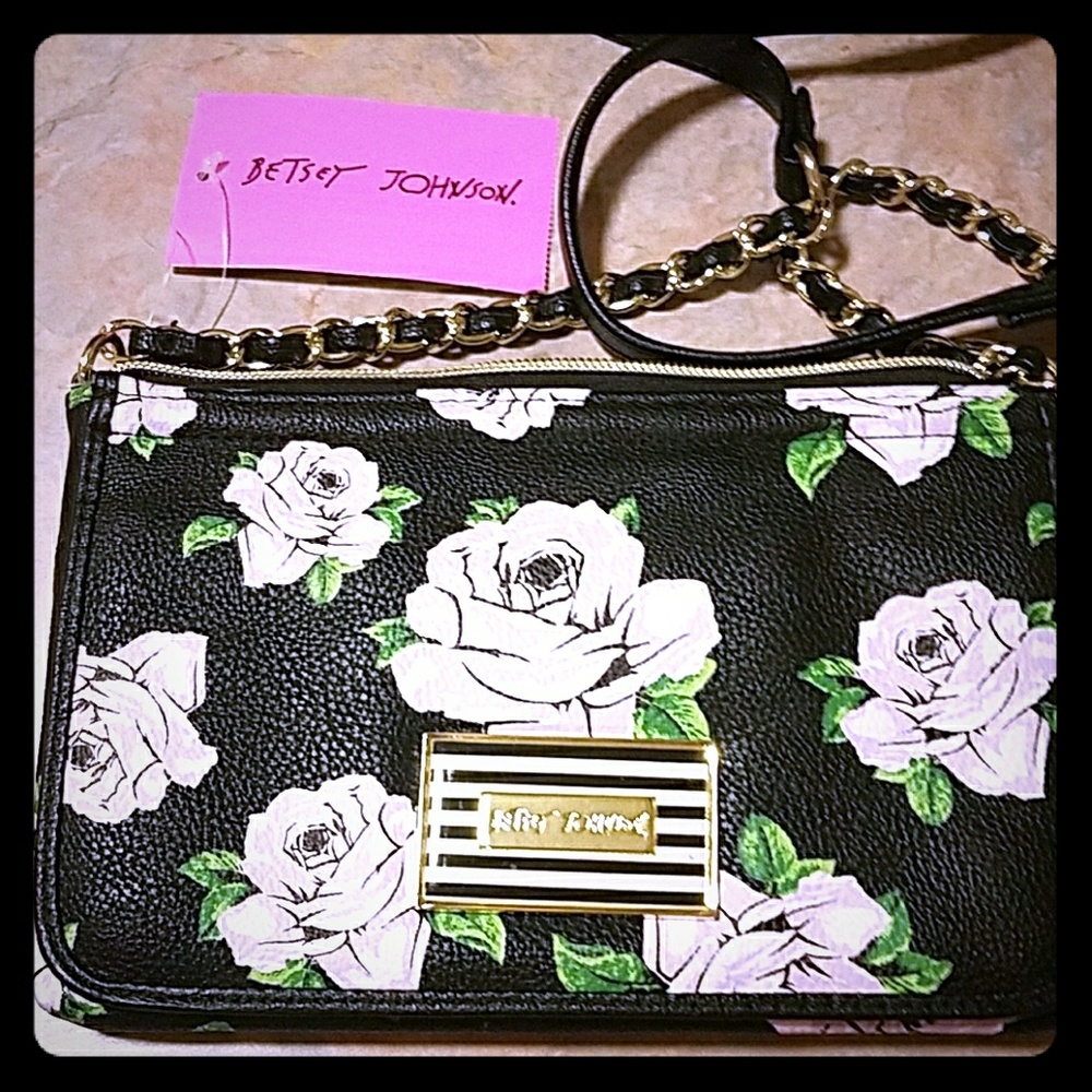 Crossbody BETSEY JOHNSON pretty floral bag